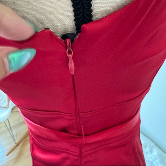 Calvin Klein red dress size 4 - Picture 2 of 11
